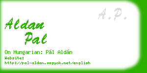 aldan pal business card